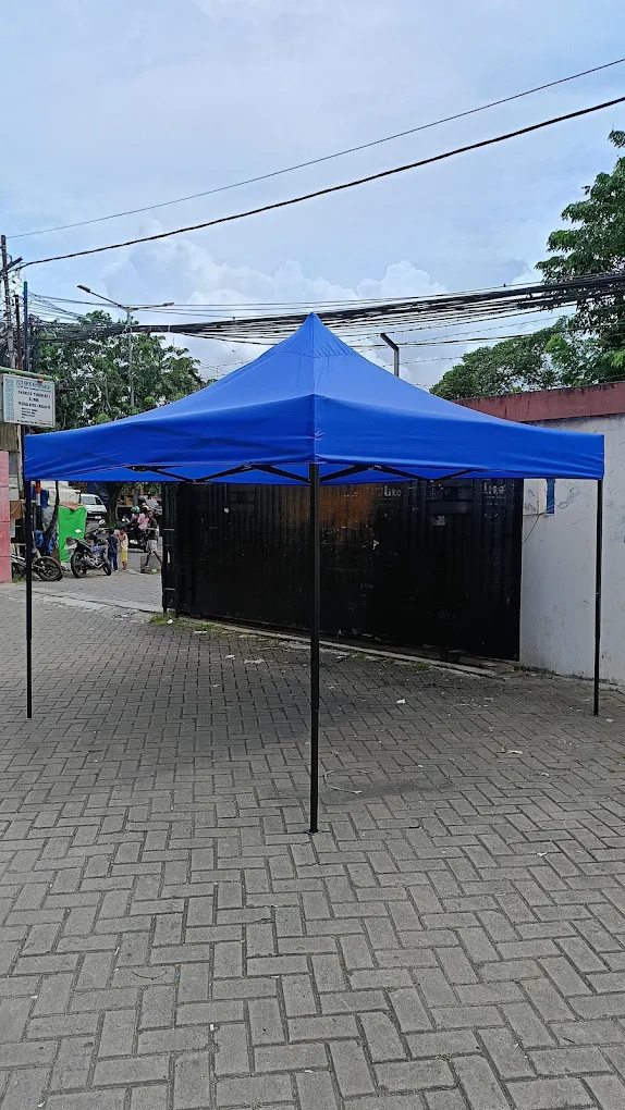 Sewa Tenda Lipat Matic Biru 3x3 — BEST TENDA