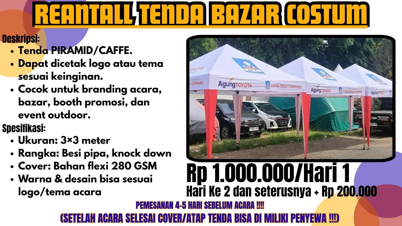 Sewa Custom Piramid / Caffe 3×3