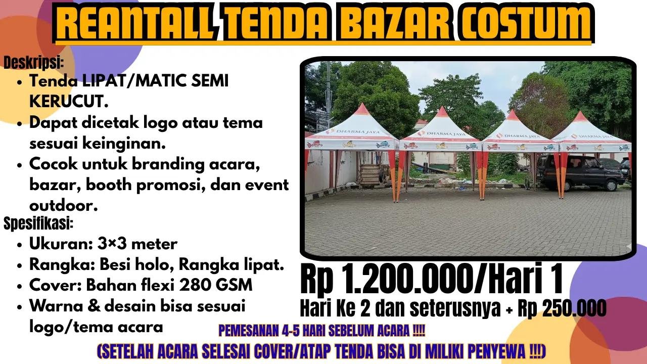 Sewa Custom Semi Kerucut 3×3