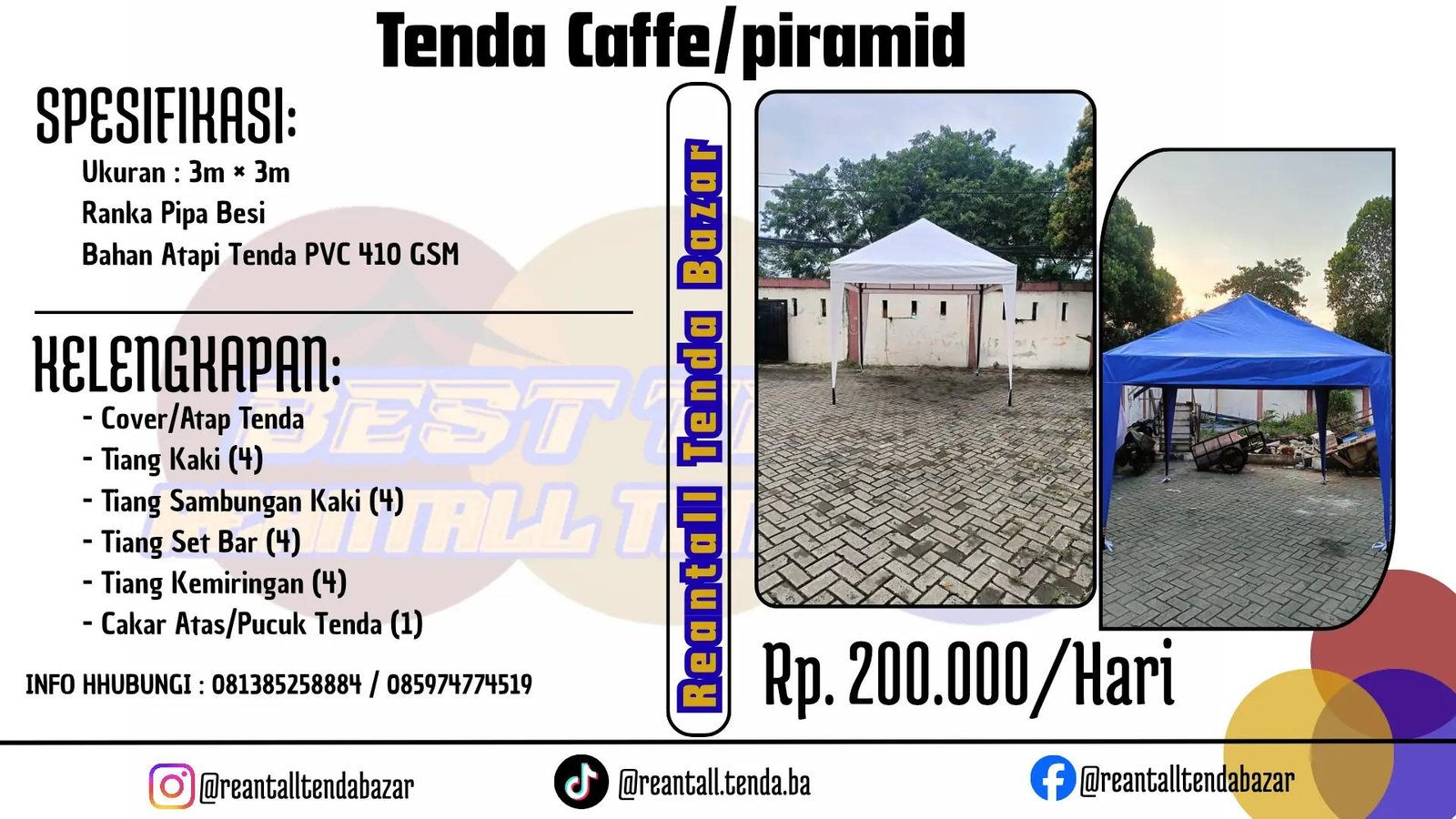 Sewa Tenda Caffe / Piramid