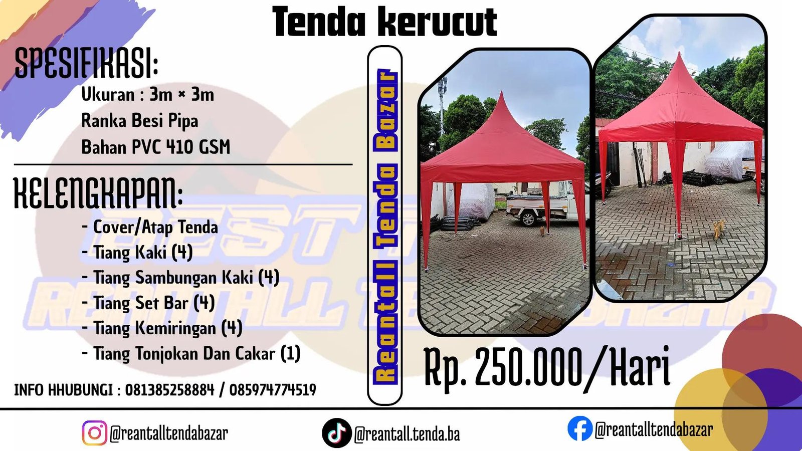 Sewa Tenda Kerucut